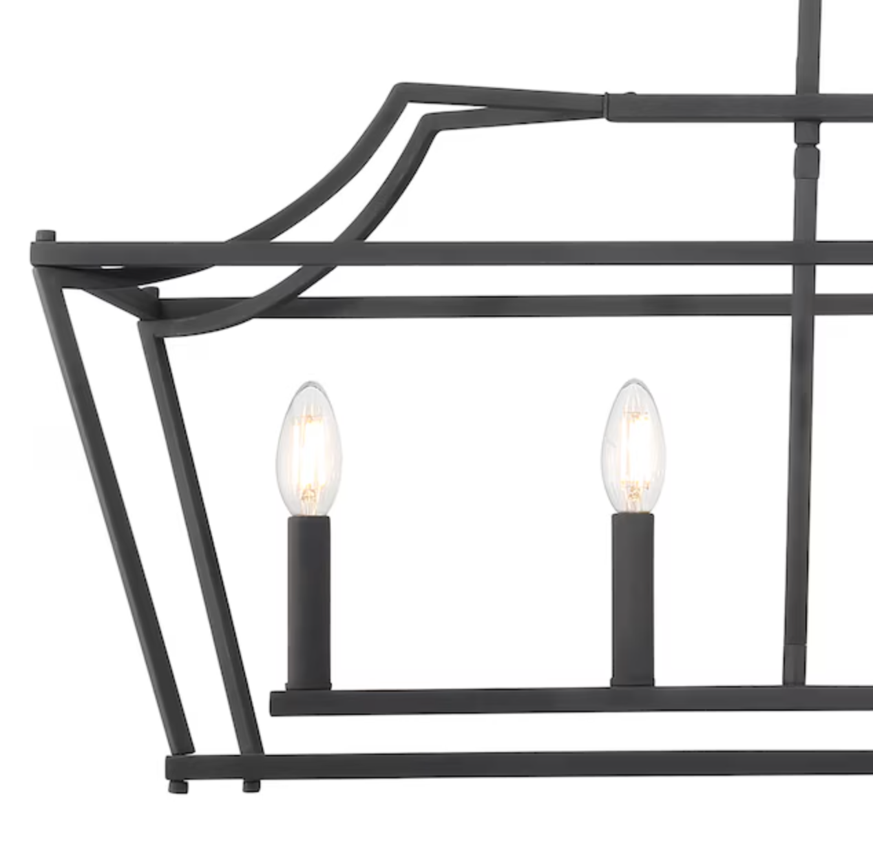 Matte black 6-light modern/contemporary chandelier 🖤