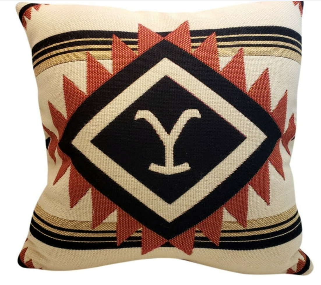 Yellowstone 20" x 20" double sided woven pillow 🏕️