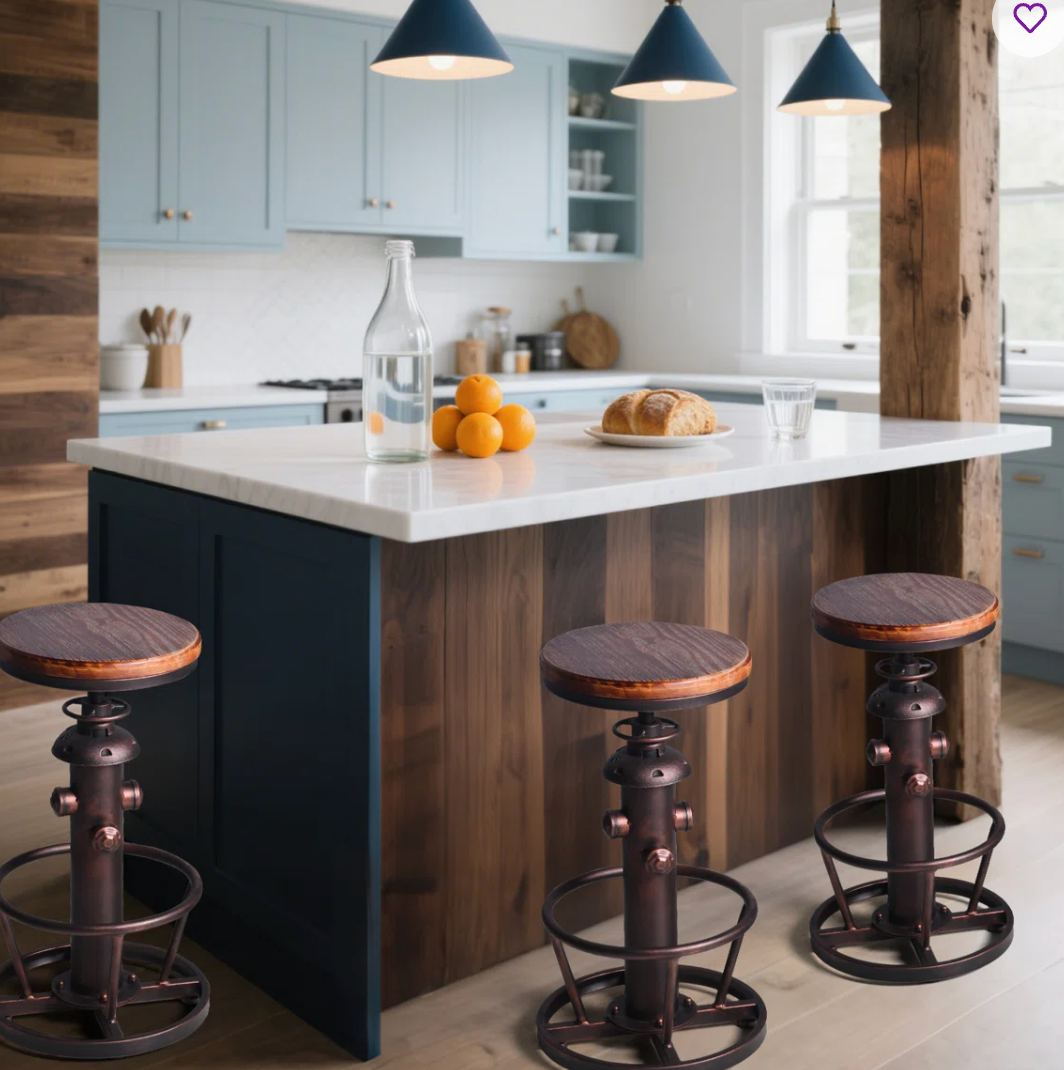 Retro steampunk deco industrial adjustable fire hydrant barstool 🥃