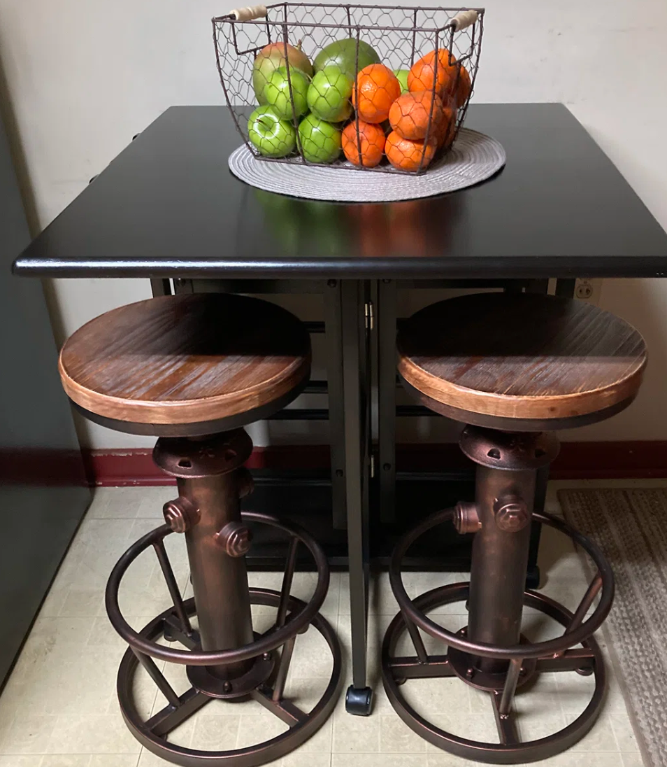 Retro steampunk deco industrial adjustable fire hydrant barstool 🥃
