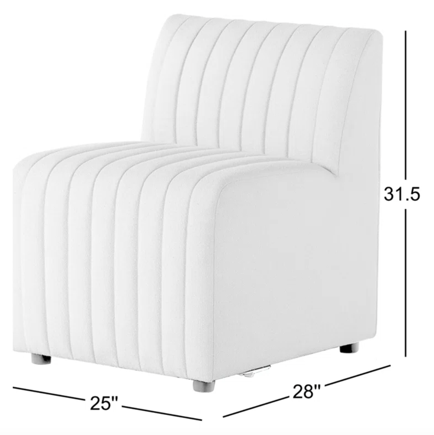 Tufted oatmeal accent chair ♡