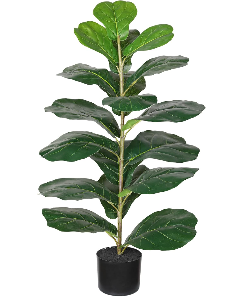 3ft faux fiddle leaf plant 🌿