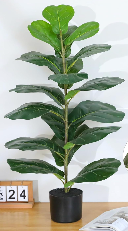 3ft faux fiddle leaf plant 🌿