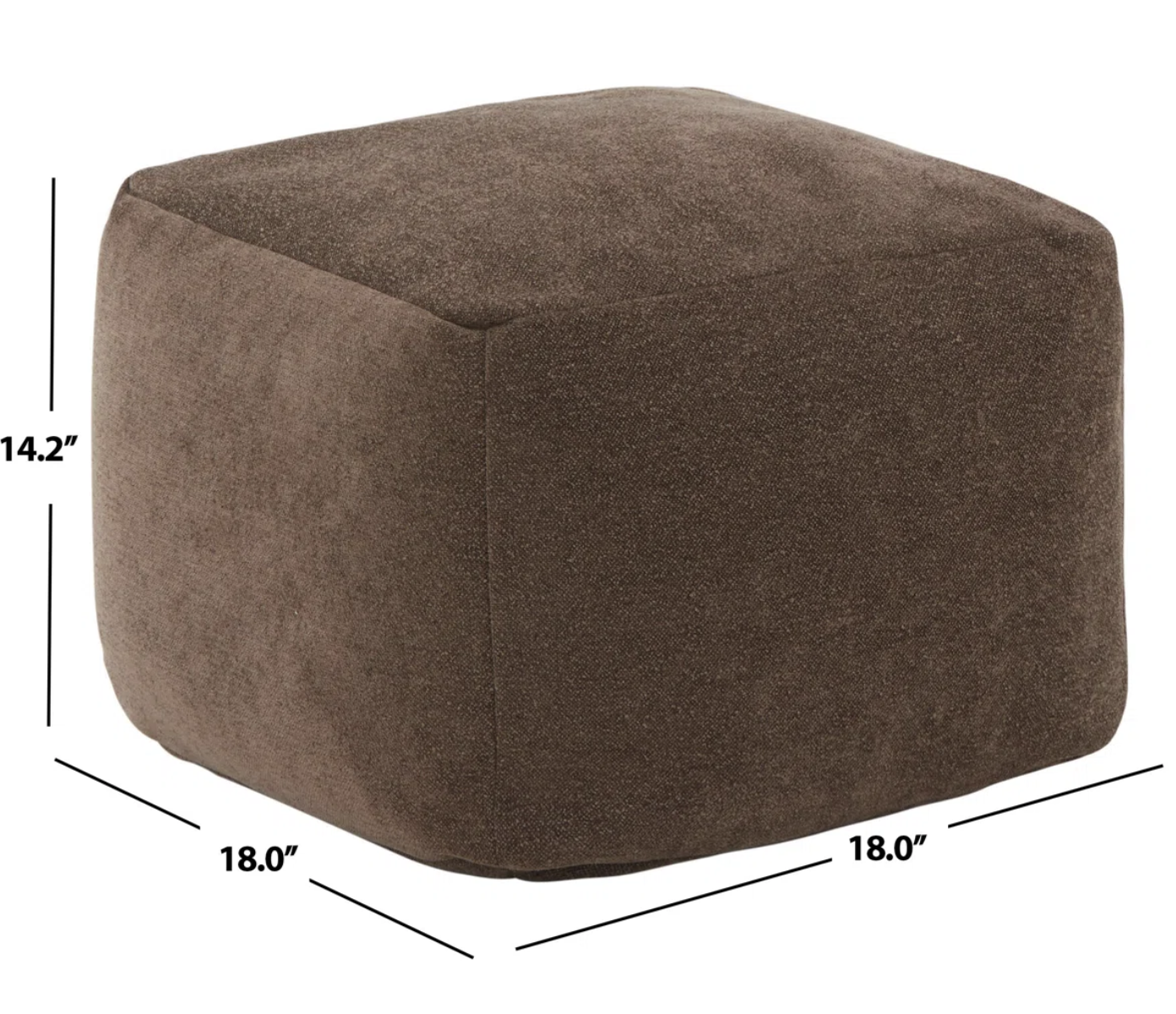 Small brown boucle pouf 🤎