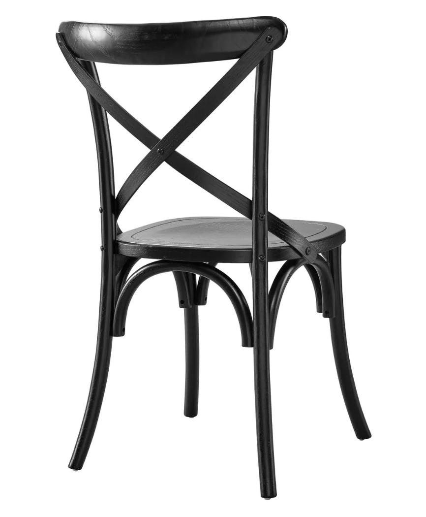 Black crossback wood dining chair 🖤