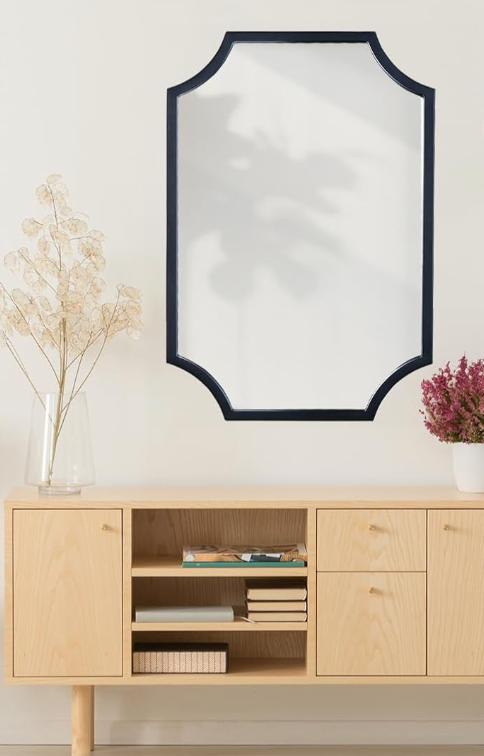 Black 24x36 scalloped mirror 🖤