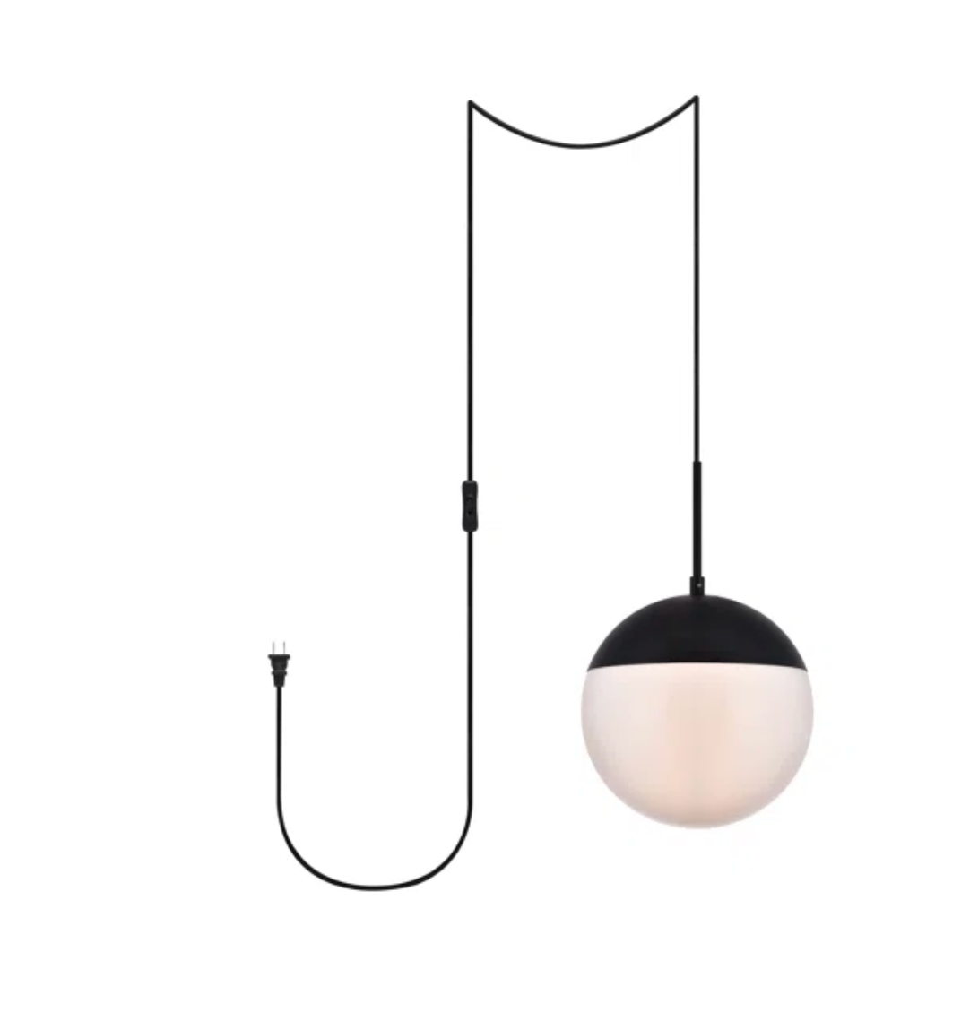 Modern round 1-light pendant 🖤