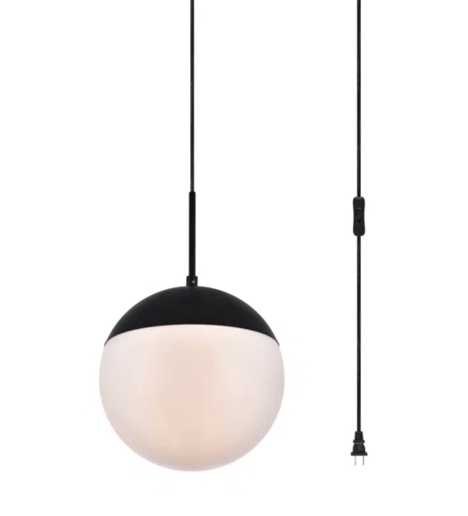 Modern round 1-light pendant 🖤