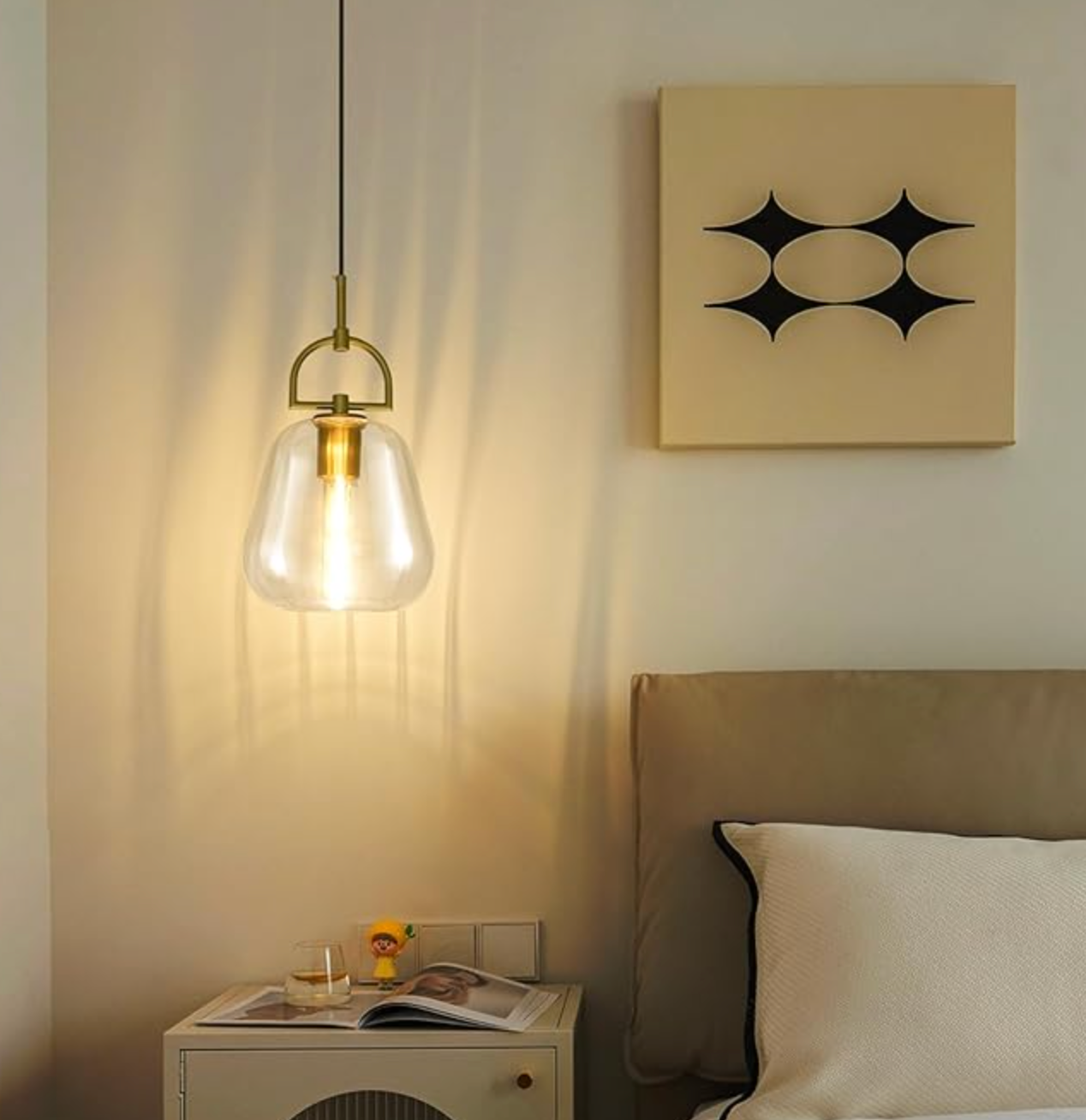 Gold 1-light pendant 💡