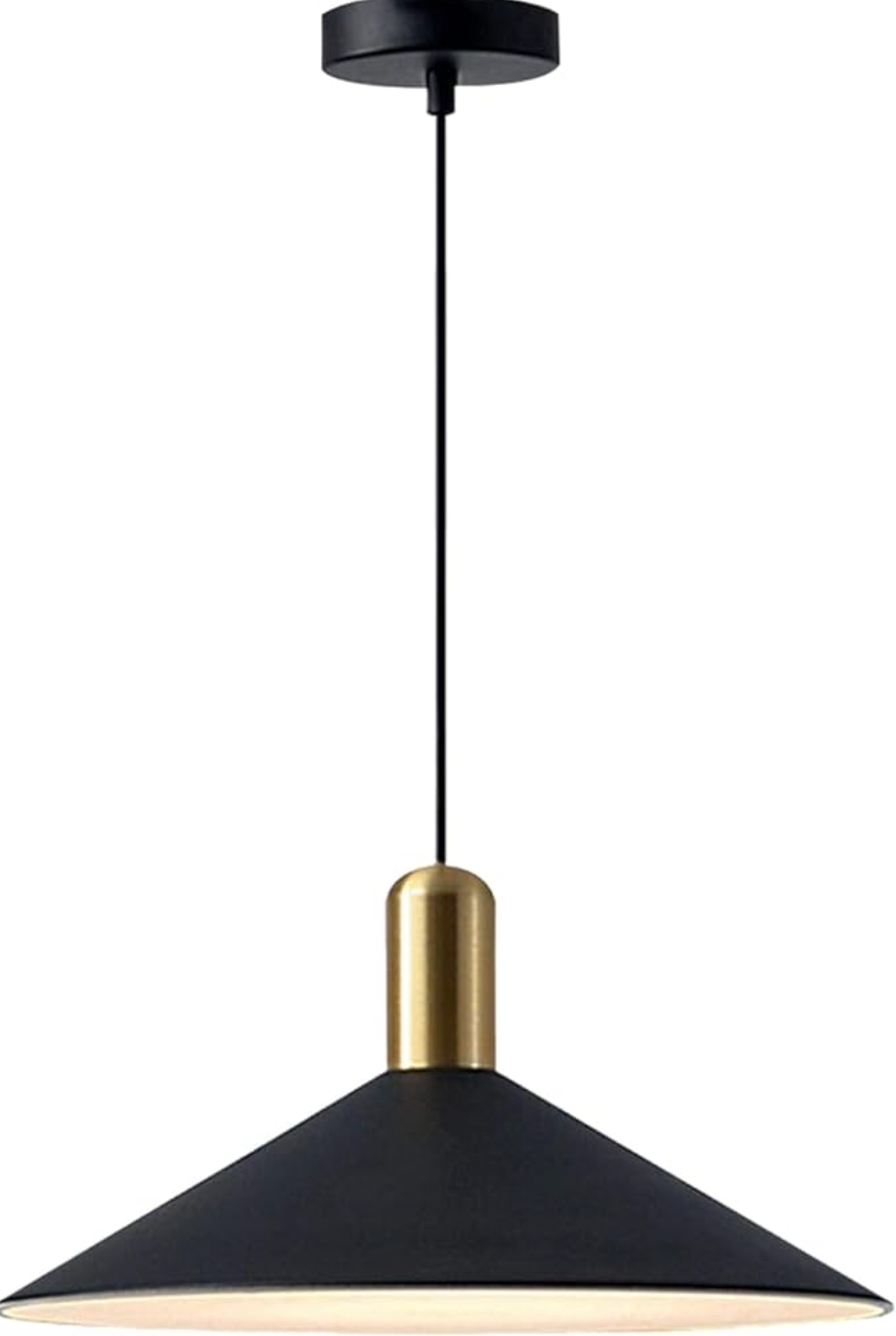 Farmhouse matte black barn 1-light mid-century dome pendant π€
