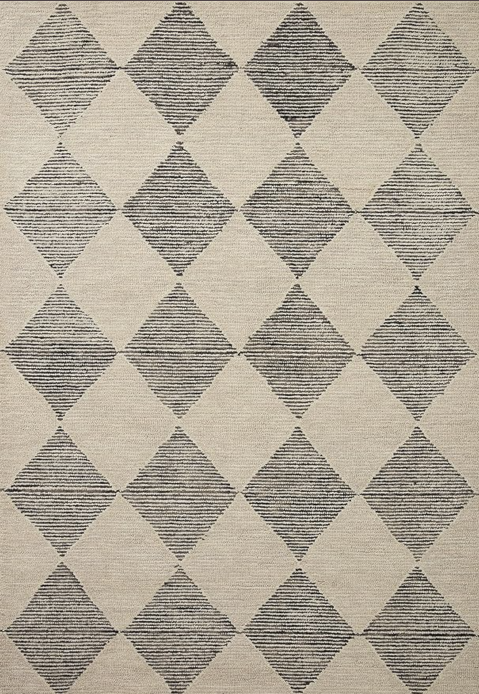 Beige & Charcoal Loloi x Chris Loves Julia 3'6" x 5'6" rug 🖤