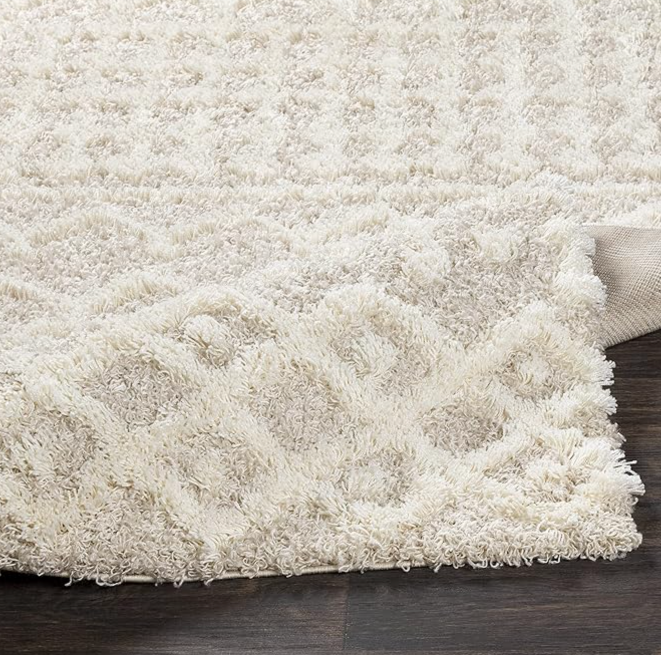 5x7 Moroccan shag beige & ivory rug 🧿