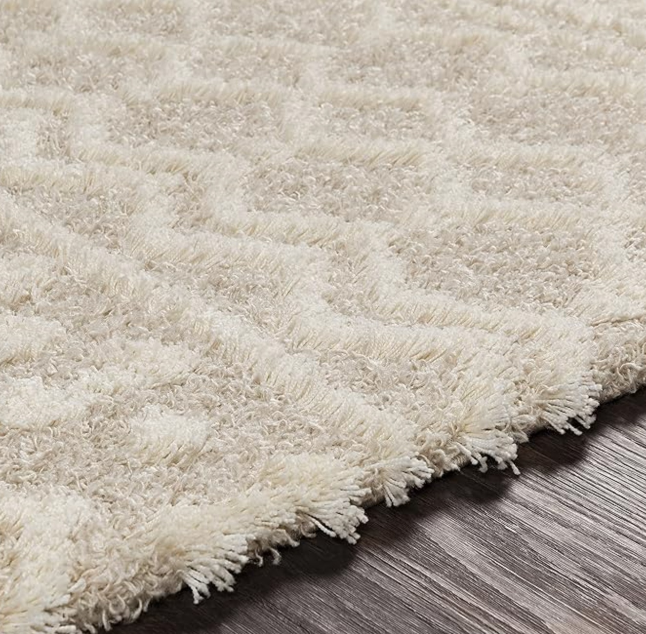 5x7 Moroccan shag beige & ivory rug 🧿