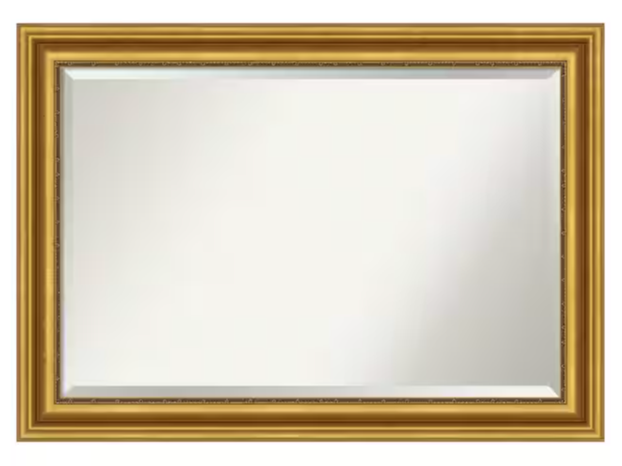 Parlor gold 30x42 framed wall mirror 👑