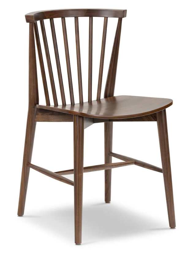 Spindled walnut Poly & Bark wood Ligna dining chair 🤎