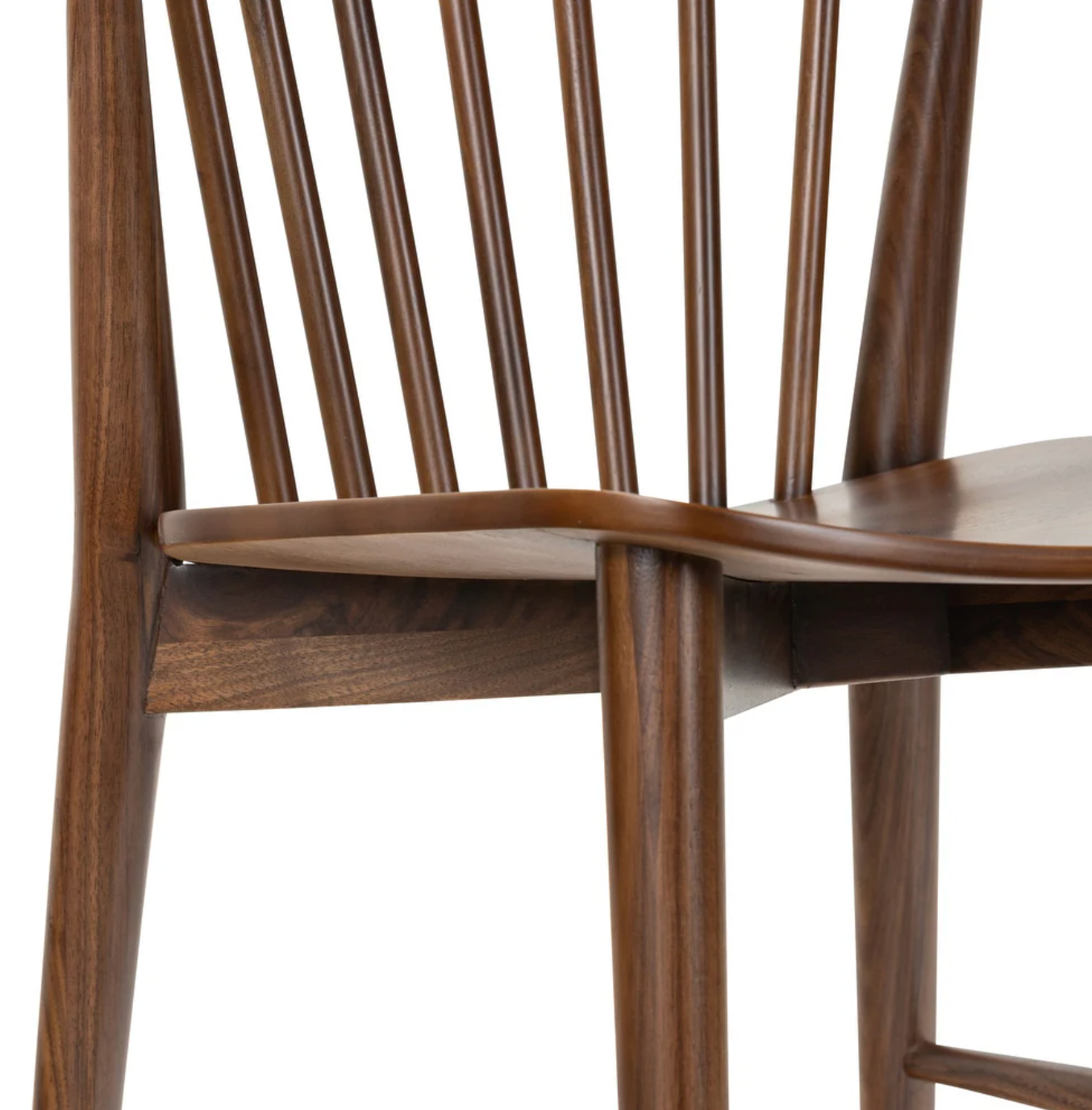 Spindled walnut Poly & Bark wood Ligna dining chair 🤎