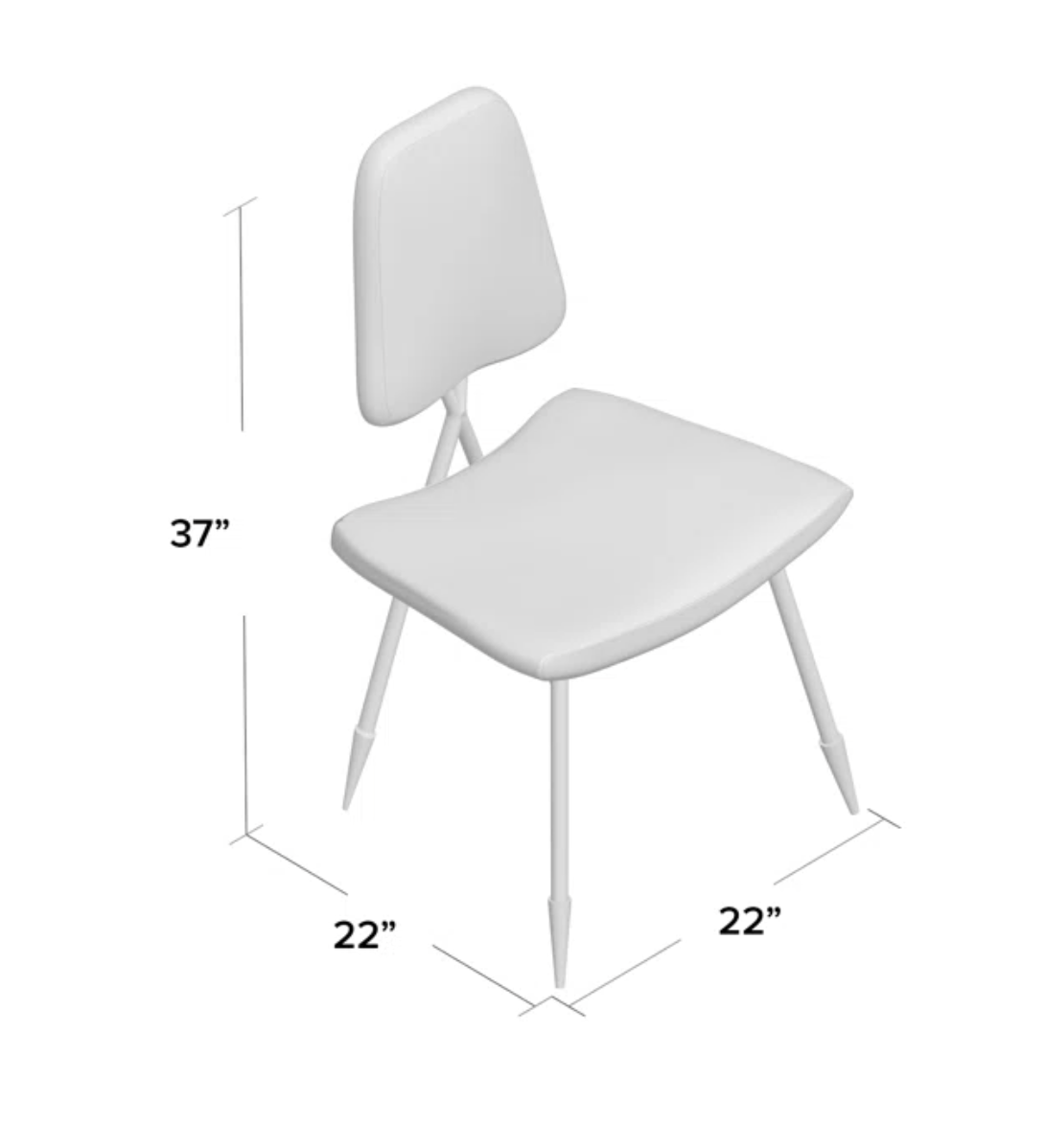 Ivory velvet upholstered modern dining chair w/ gold stainless steel legs ✨