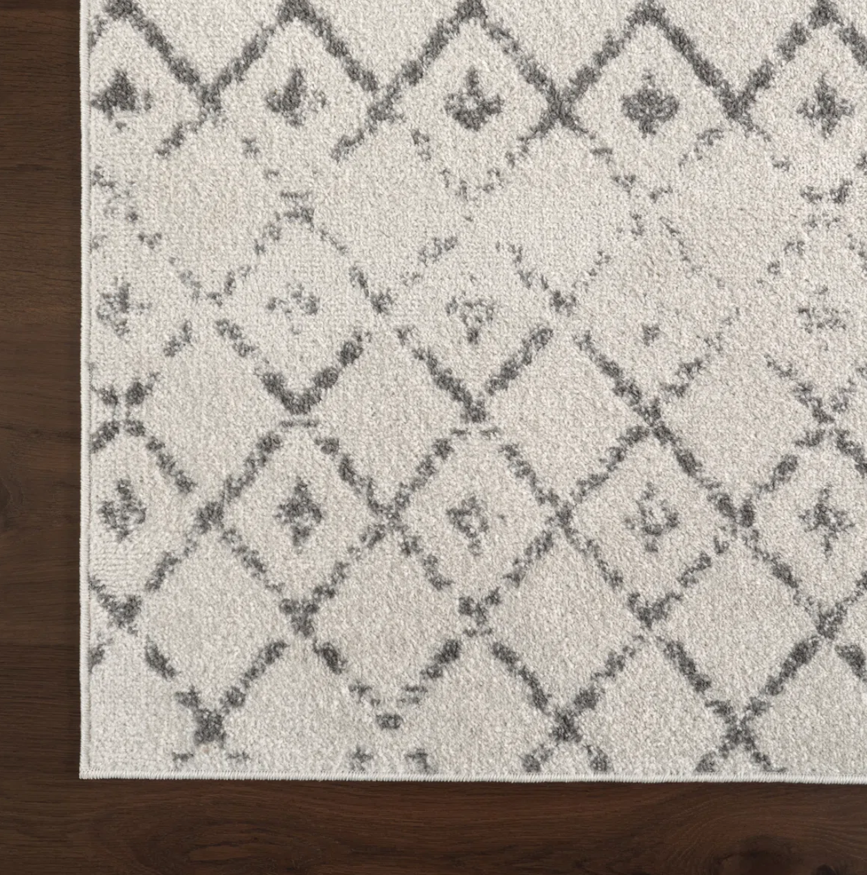 Boho cream & grey 5x8 rug ♡