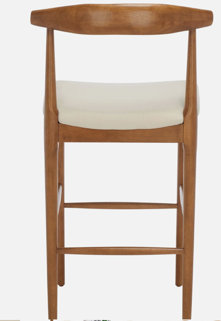 Modern retro 30" barheight barstools w/ wood frame 🥂