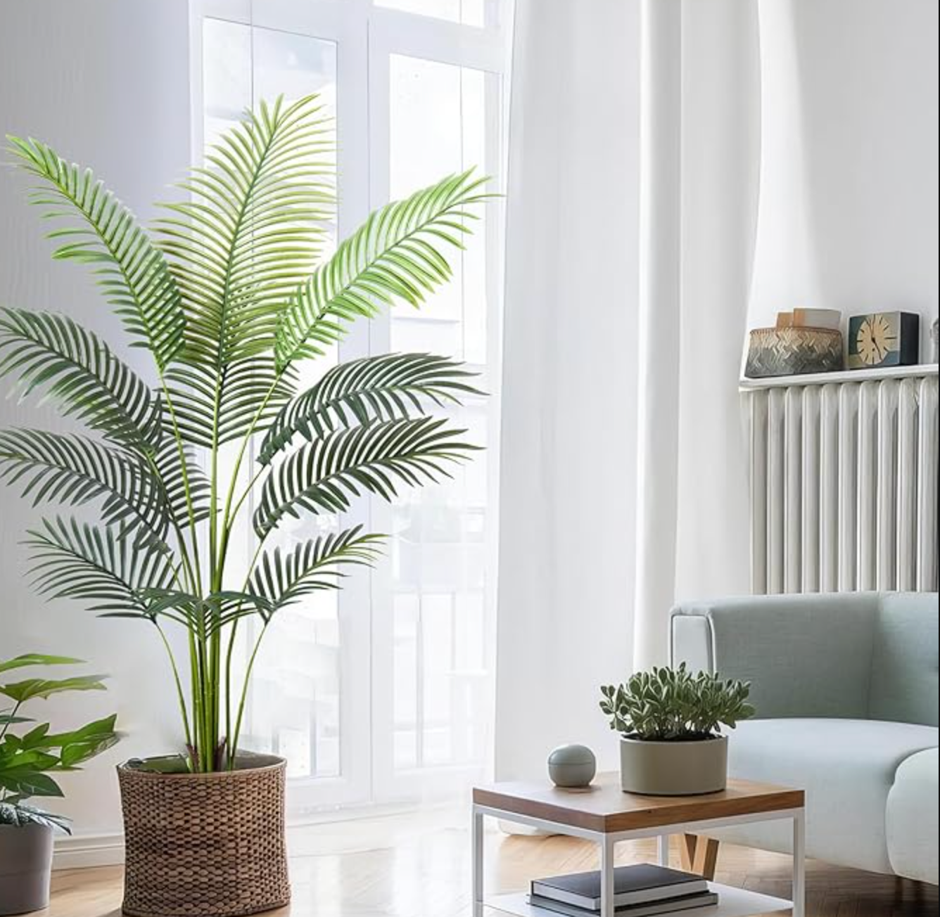 Artificial 5ft golden cane palm tree 🌿