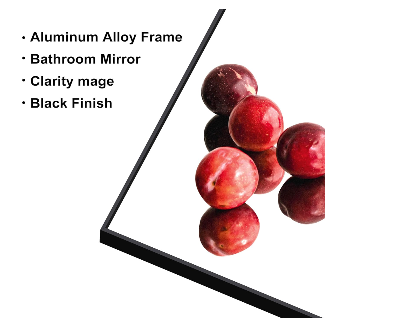 Modern black 36x40 metal frame mirror 🖤