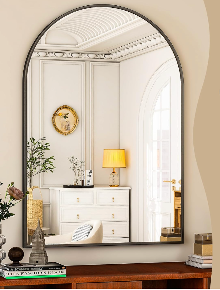Black 30x40 arched mirror 🖤