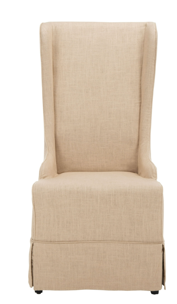 Traditional linen hemp Parsons dining chair 🕊