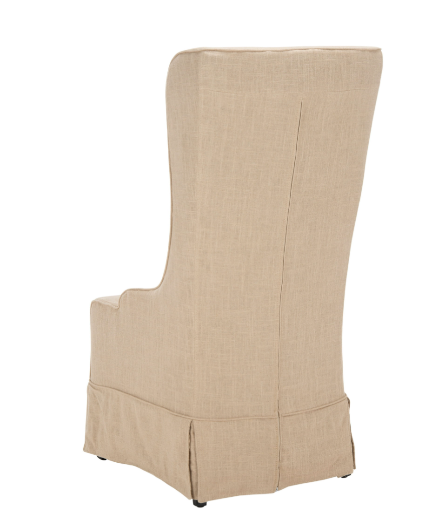Traditional linen hemp Parsons dining chair 🕊