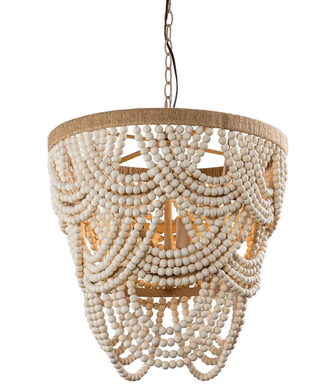 Boho beaded white or blue chandelier 🧿
