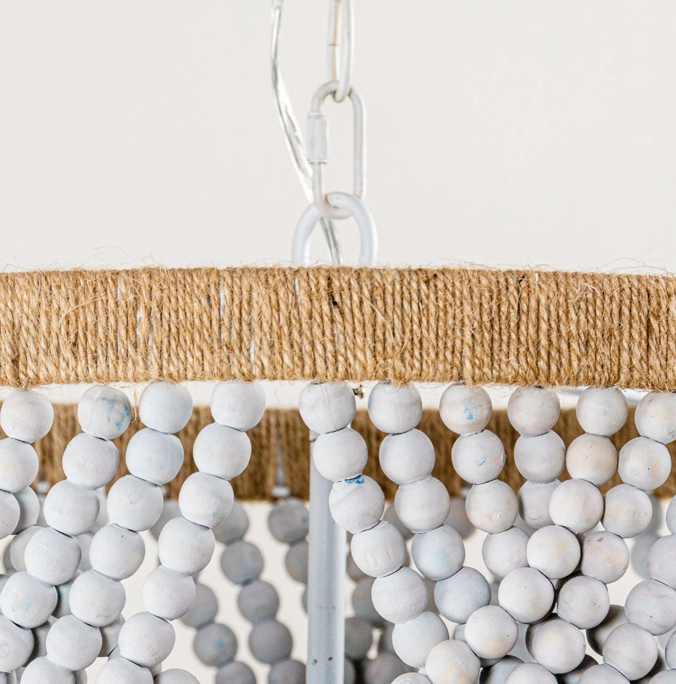 Boho beaded white or blue chandelier 🧿