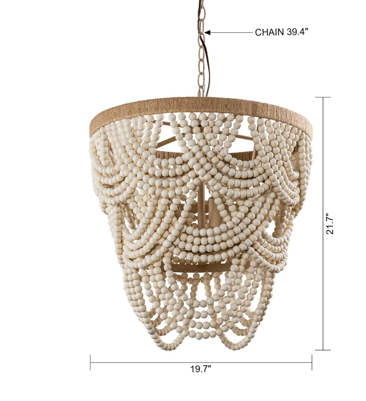Boho beaded white or blue chandelier 🧿