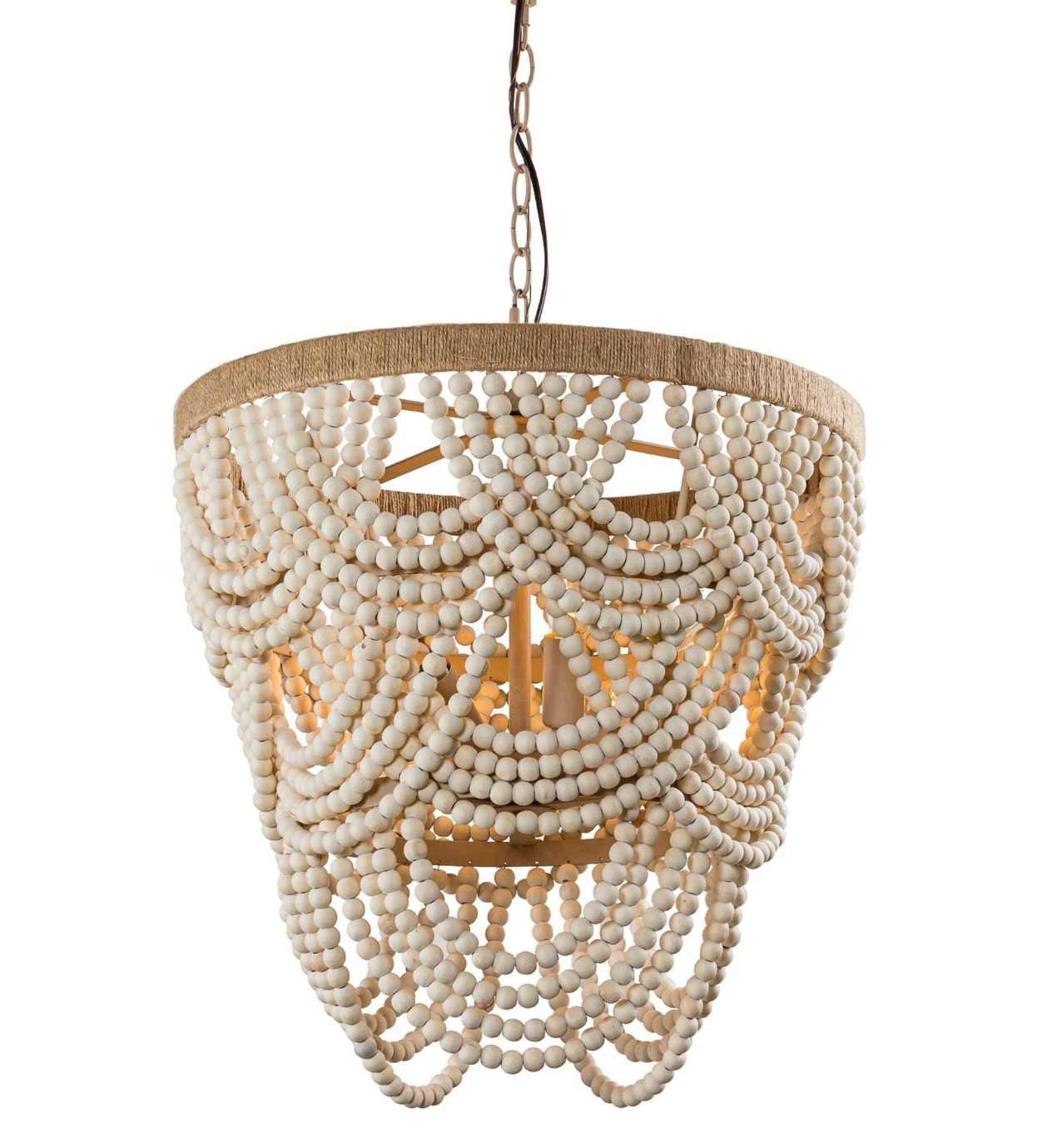 Boho beaded white or blue chandelier 🧿