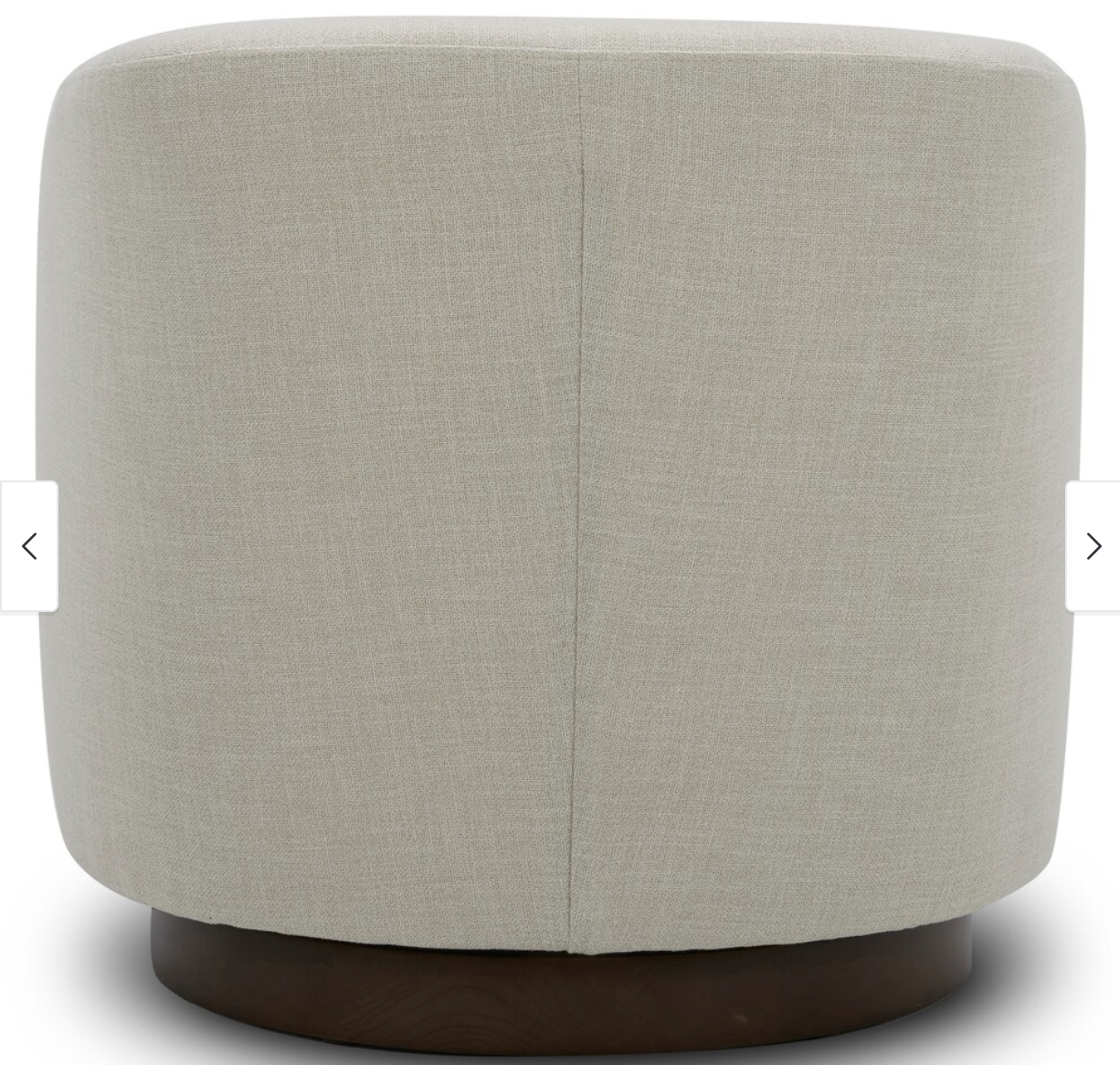 Swivel Accent Chair, Upholstered Linen Barrel Chair🪴