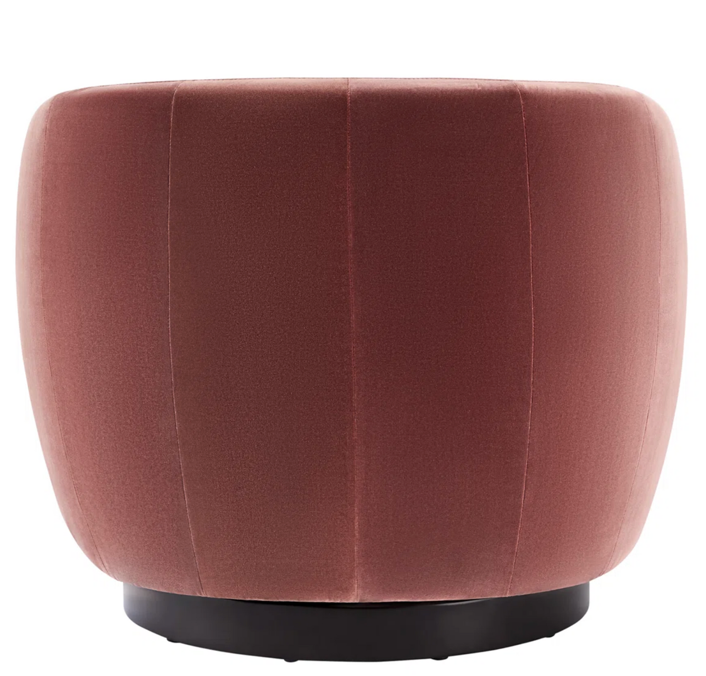 Blush Upholstered Swivel Barrel Chair🪷
