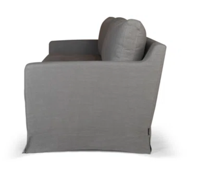 Grey 85.8' slipcovered sofa 🩶