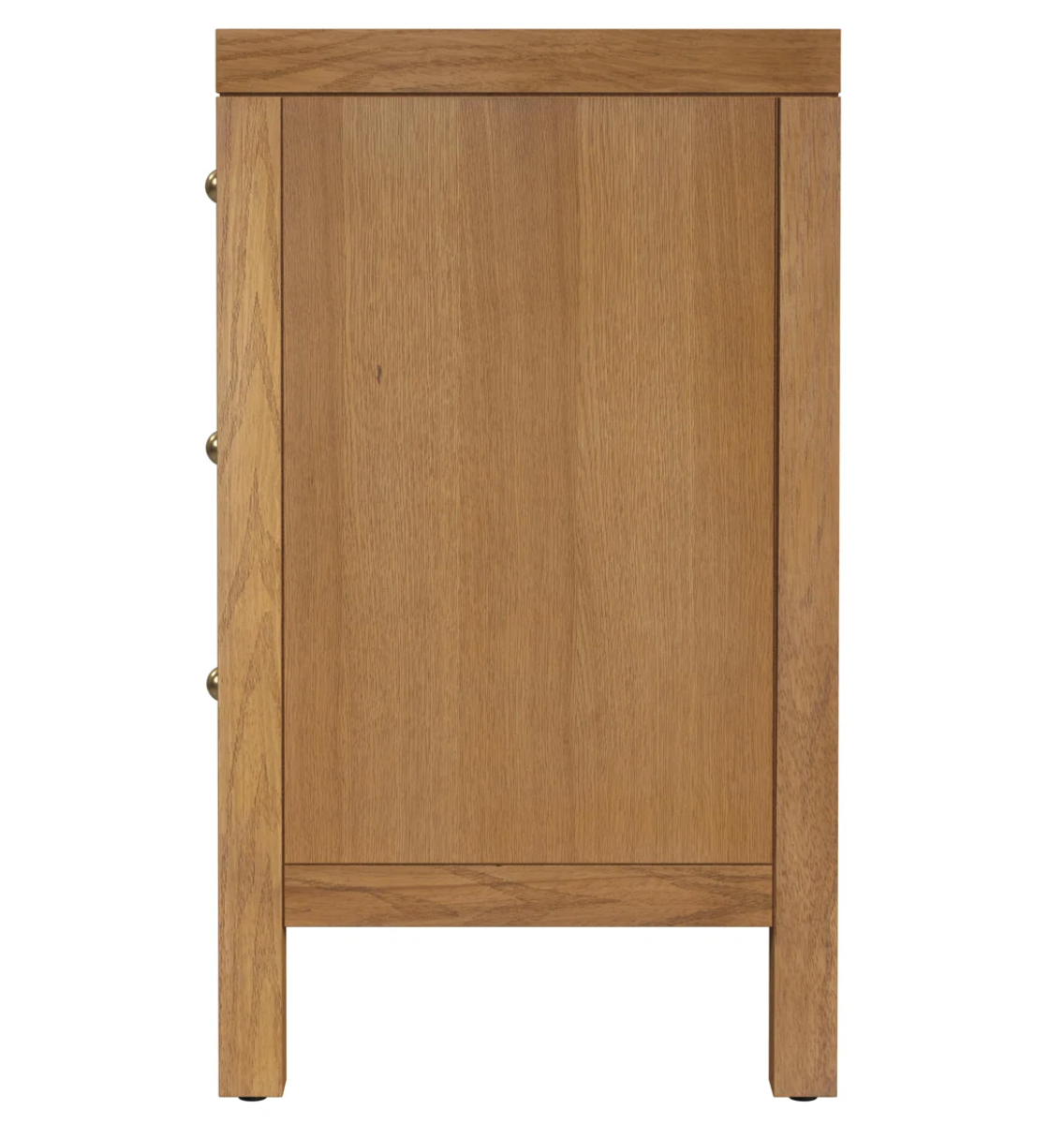 Brown rustic modern 3-drawer nightstand 🤎