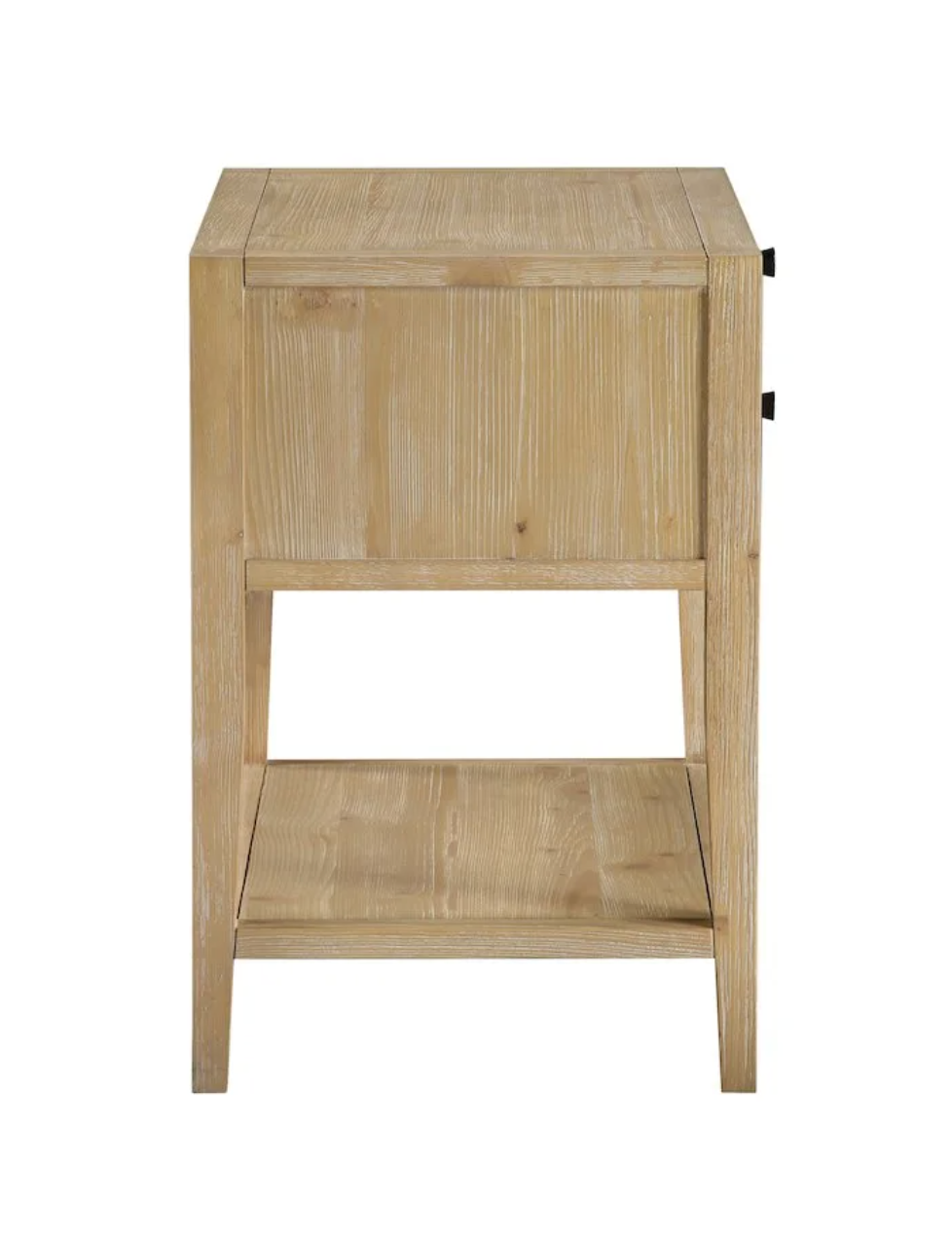 Natural wood nightstand w/ 1 drawer 🍵