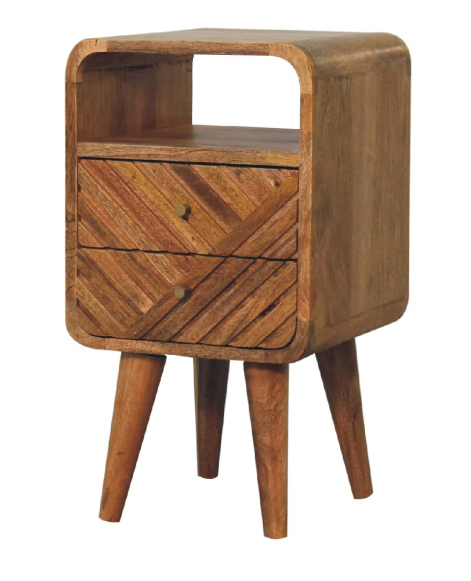 Light brown wood 12" nightstand 🤎