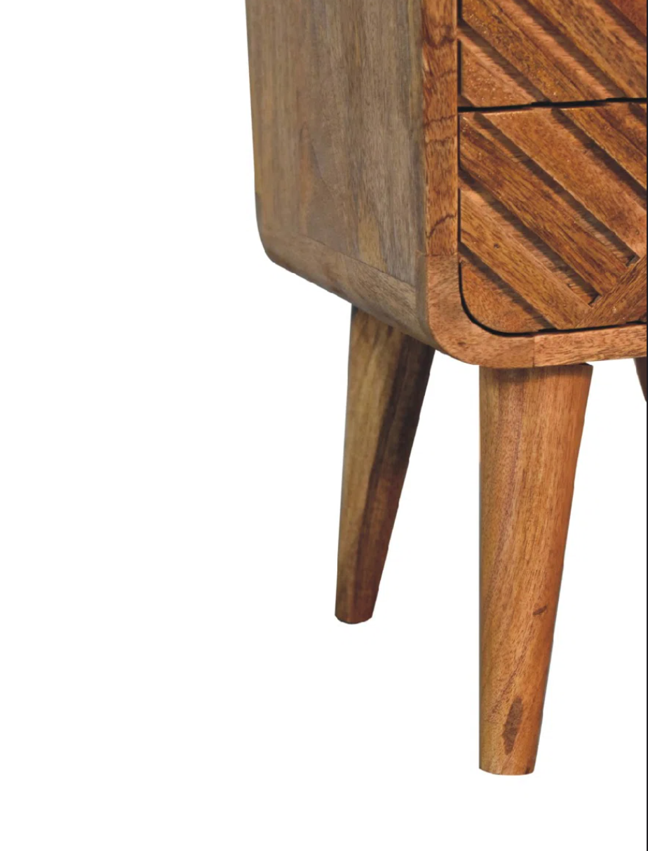 Light brown wood 12" nightstand 🤎