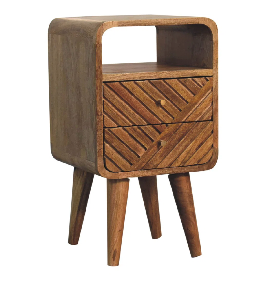 Light brown wood 12" nightstand 🤎