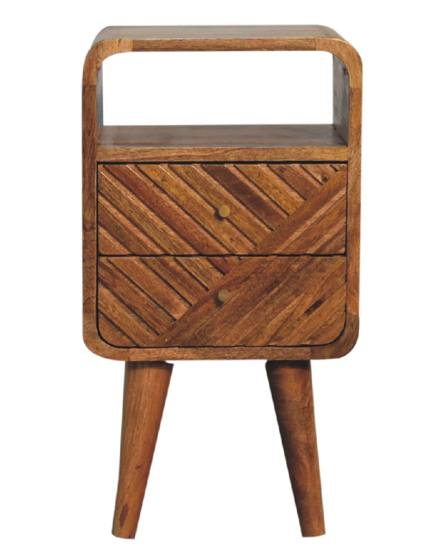 Light brown wood 12" nightstand 🤎
