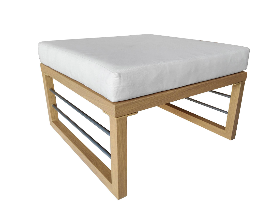 Aluminum outdoor ottoman/coffee table 🤍