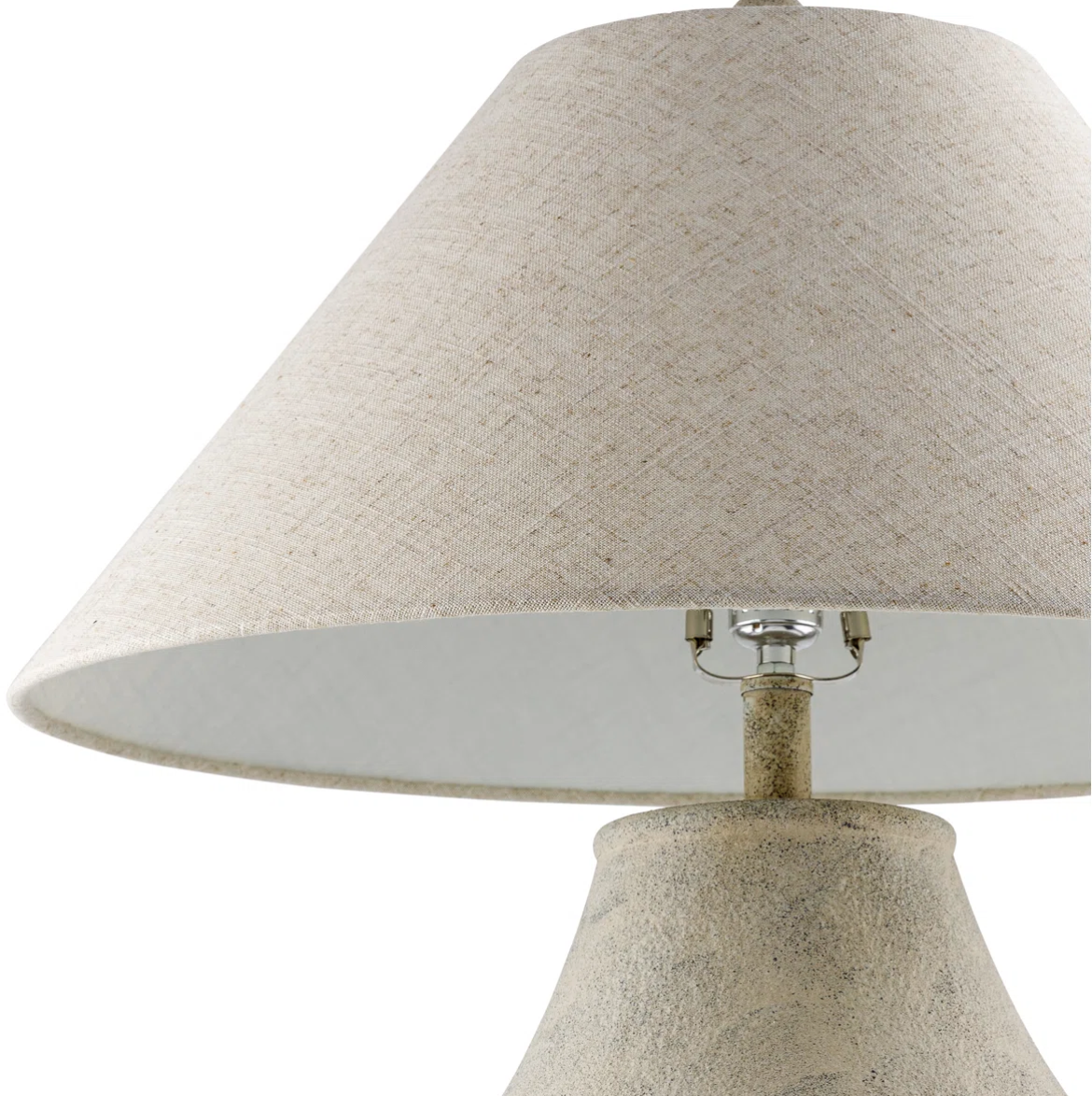 Modern beige 28" ceramic table lamp π‘