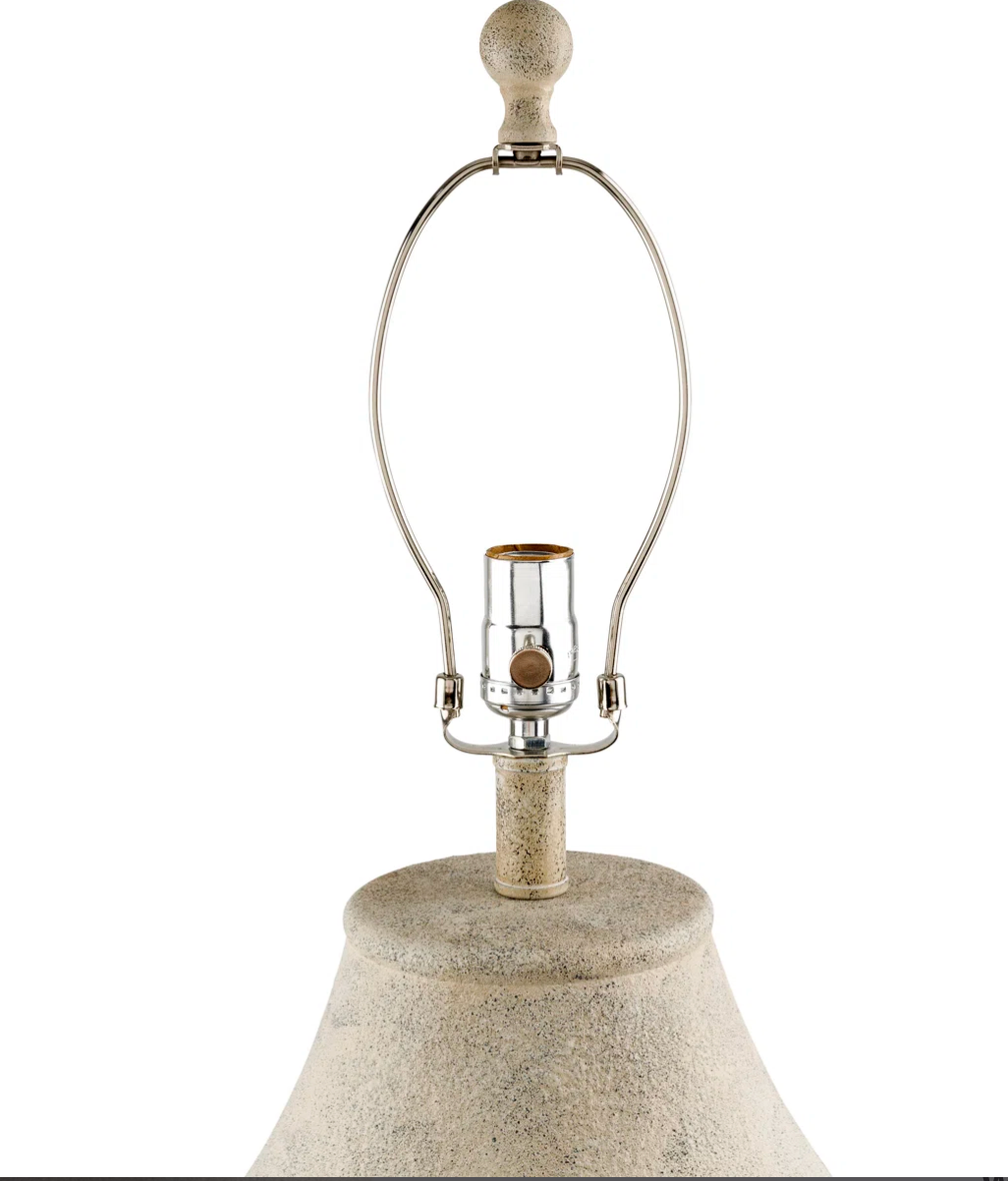 Modern beige 28" ceramic table lamp π‘