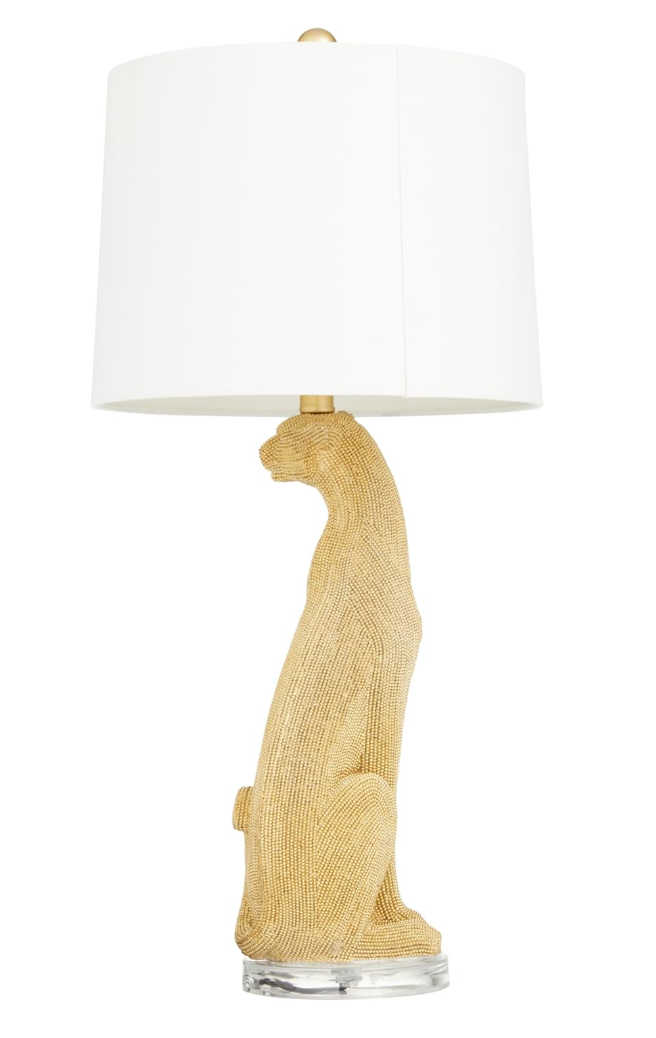 Gold leopard 29" table lamp 🐆