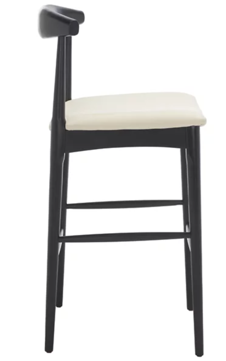 Retro modern barheight black & cream barstool 🥂