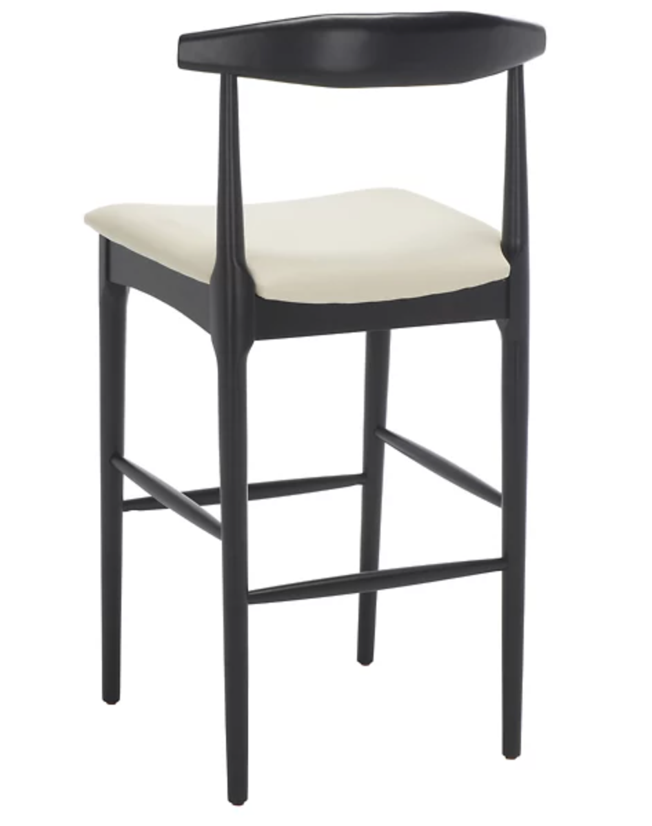 Retro modern barheight black & cream barstool 🥂
