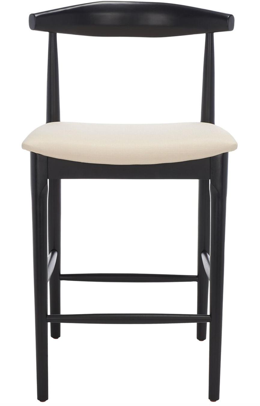 Retro modern barheight black & cream barstool 🥂