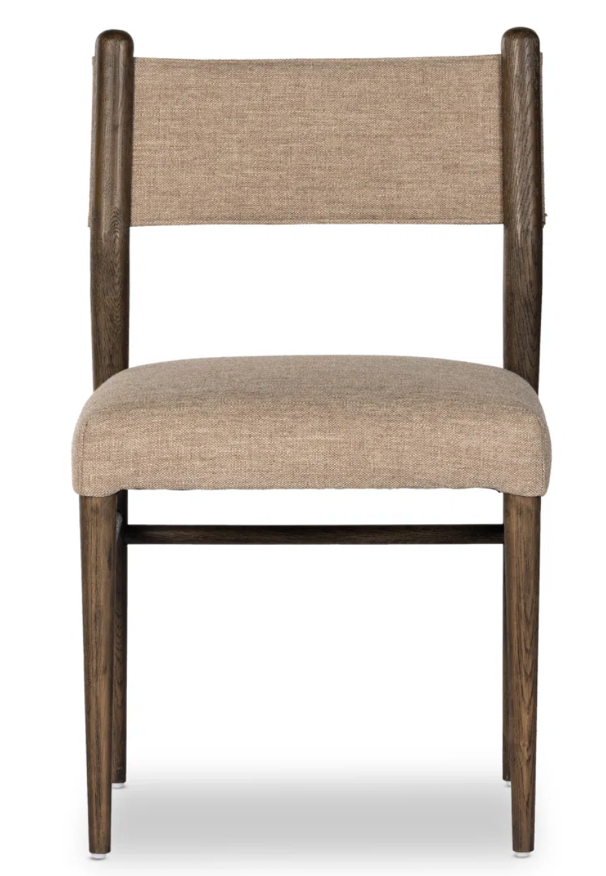 Four Hands upholstered chair w/ oak wood frame 🪑