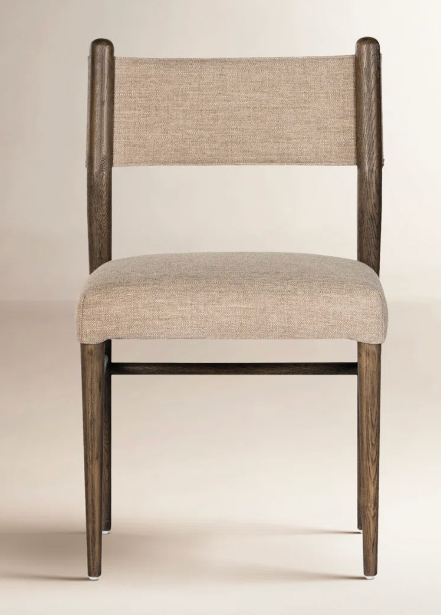 Four Hands upholstered chair w/ oak wood frame 🪑